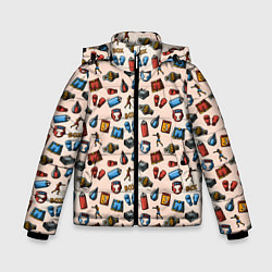 Куртка зимняя для мальчика Box, цвет: 3D-черный