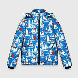 Зимняя куртка для мальчика Яхты