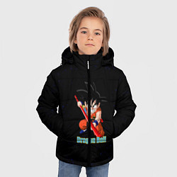 Куртка зимняя для мальчика Dragon Ball, цвет: 3D-черный — фото 2