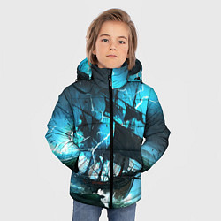 Куртка зимняя для мальчика Летучий голландец, цвет: 3D-черный — фото 2