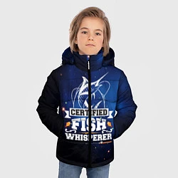 Куртка зимняя для мальчика Тихая рыбалка, цвет: 3D-черный — фото 2