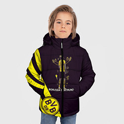 Куртка зимняя для мальчика Холанд Боруссия, цвет: 3D-красный — фото 2