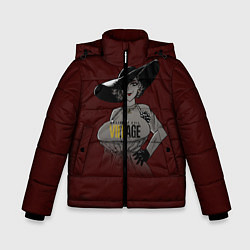 Куртка зимняя для мальчика RE Village Леди Димитреску, цвет: 3D-черный