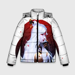 Куртка зимняя для мальчика GENSHIN IMPACT НИН ГУАН, цвет: 3D-черный