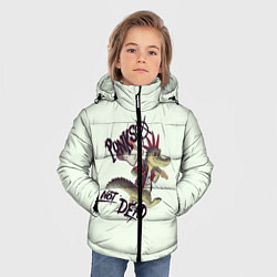 Куртка зимняя для мальчика Крокодил панк, цвет: 3D-светло-серый — фото 2