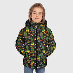 Куртка зимняя для мальчика Время порыбачить, цвет: 3D-светло-серый — фото 2