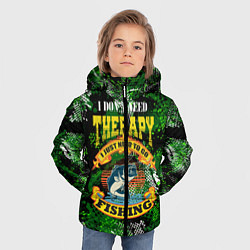 Куртка зимняя для мальчика Трофейная рыбалка на карпа, цвет: 3D-черный — фото 2