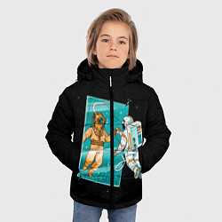 Куртка зимняя для мальчика Параллельный Мир, цвет: 3D-черный — фото 2