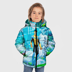 Куртка зимняя для мальчика Неуязвимый Invincible, цвет: 3D-черный — фото 2