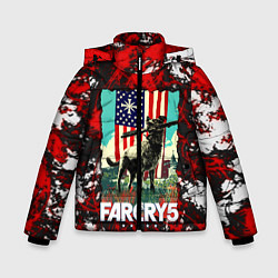 Куртка зимняя для мальчика Farcry5, цвет: 3D-черный