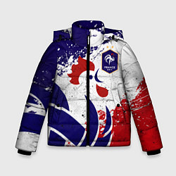 Куртка зимняя для мальчика Сборная Франции, цвет: 3D-черный