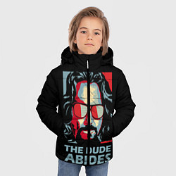 Куртка зимняя для мальчика The Dude Abides Лебовски, цвет: 3D-красный — фото 2