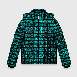 Куртка зимняя для мальчика Руны, цвет: 3D-черный