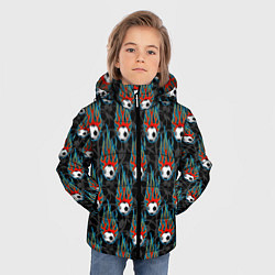 Куртка зимняя для мальчика Футбол, цвет: 3D-черный — фото 2