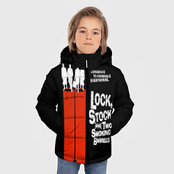 Куртка зимняя для мальчика Карты, деньги, два ствола, цвет: 3D-черный — фото 2