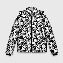 Куртка зимняя для мальчика Смерть, цвет: 3D-светло-серый