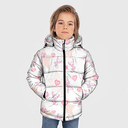 Куртка зимняя для мальчика Лисички, цвет: 3D-черный — фото 2