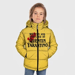 Куртка зимняя для мальчика Quentin Tarantino, цвет: 3D-светло-серый — фото 2
