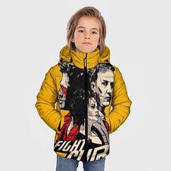 Куртка зимняя для мальчика Бойцовский Клуб Три личности, цвет: 3D-красный — фото 2