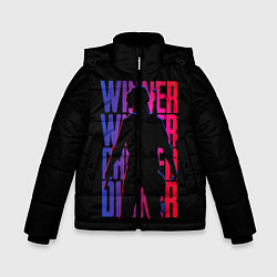 Куртка зимняя для мальчика Winner, winner, chicken dinner, цвет: 3D-черный