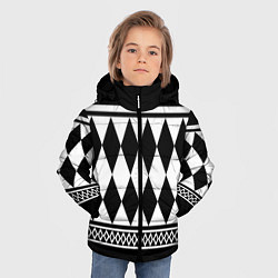Куртка зимняя для мальчика Абстракционизм, цвет: 3D-светло-серый — фото 2