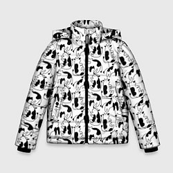 Зимняя куртка для мальчика Коровы