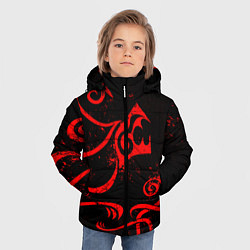 Куртка зимняя для мальчика ТАТУИРОВКА ДРАКЕНА, цвет: 3D-красный — фото 2