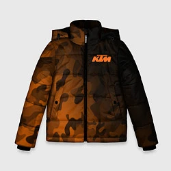 Куртка зимняя для мальчика KTM КТМ CAMO RACING, цвет: 3D-красный