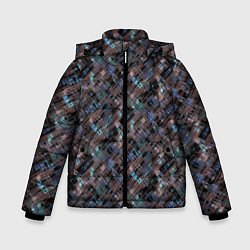Зимняя куртка для мальчика Коричневый абстрактный узор