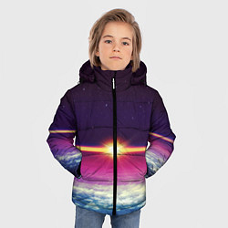 Куртка зимняя для мальчика МЕЖДУ НЕБОМ И ЗЕМЛЁЙ, цвет: 3D-черный — фото 2