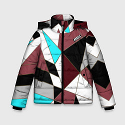 Куртка зимняя для мальчика Геометрический узор, цвет: 3D-светло-серый