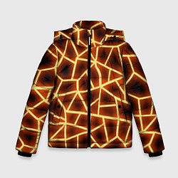 Зимняя куртка для мальчика Огненная геометрия