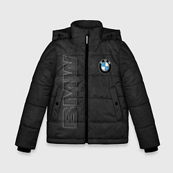 Куртка зимняя для мальчика BMW LOGO AND INSCRIPTION, цвет: 3D-светло-серый