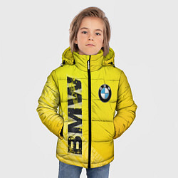 Куртка зимняя для мальчика BMW СЛЕДЫ ШИН БМВ, цвет: 3D-светло-серый — фото 2