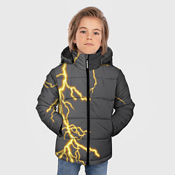 Куртка зимняя для мальчика Яркая молния, цвет: 3D-красный — фото 2
