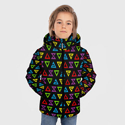 Куртка зимняя для мальчика ВЕДЬМАК ЗНАКИ ПАТТЕРН ЦВЕТНОЙ THE WITCHER, цвет: 3D-черный — фото 2