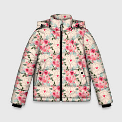 Зимняя куртка для мальчика Полевые цветочки