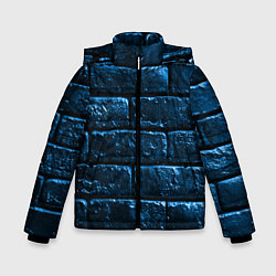 Куртка зимняя для мальчика Неоновая, кирпичная стена, цвет: 3D-черный