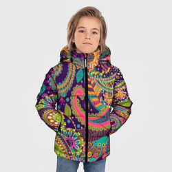 Куртка зимняя для мальчика Яркий красочный узор, цвет: 3D-красный — фото 2
