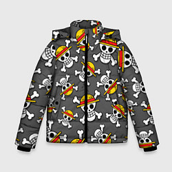 Зимняя куртка для мальчика Ван-Пис, Мугивара узор