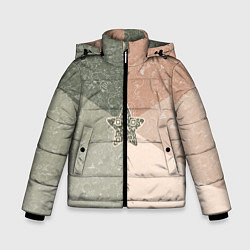 Куртка зимняя для мальчика Звезда на фоне АПВ 6 1 2, цвет: 3D-черный