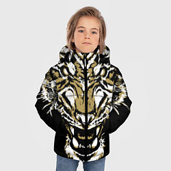 Куртка зимняя для мальчика Рычание джунглей, цвет: 3D-черный — фото 2