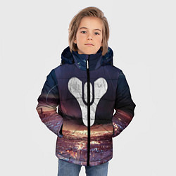 Куртка зимняя для мальчика ДЕСТИНИ ЗЕМЛЯ ХАБ, СТРАННИК НАД ГОРОДОМ, цвет: 3D-красный — фото 2