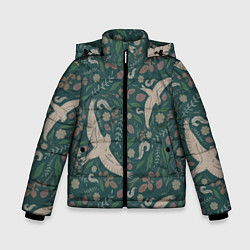 Куртка зимняя для мальчика Ласточкина политра, цвет: 3D-черный