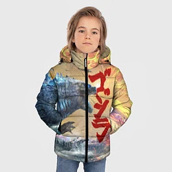 Куртка зимняя для мальчика ГОДЗИЛЛА АТАКУЕТ!, цвет: 3D-красный — фото 2