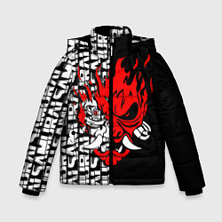 Куртка зимняя для мальчика CYBERPUNK 2077: SAMURAI, цвет: 3D-черный