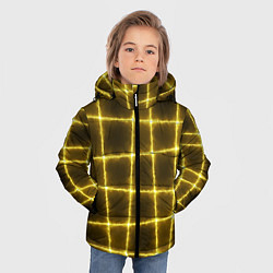 Куртка зимняя для мальчика Неоновый барьер, цвет: 3D-черный — фото 2