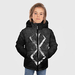 Куртка зимняя для мальчика BERSERK LOGO GRUNGE, цвет: 3D-красный — фото 2