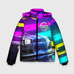 Куртка зимняя для мальчика NISSAN GT-R SKYLINE, цвет: 3D-черный