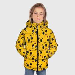 Куртка зимняя для мальчика FORTNITE BANANA FACE PATTERN ФОРТНАЙТ ЛИЦО БАНАНА, цвет: 3D-черный — фото 2